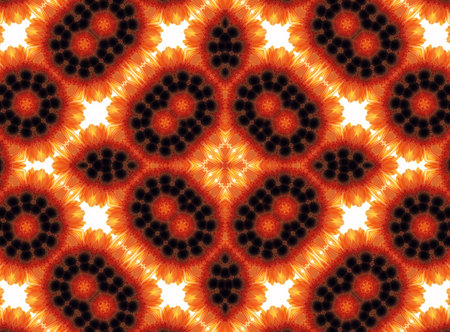 Abstract pattern with flowers of Gerber
