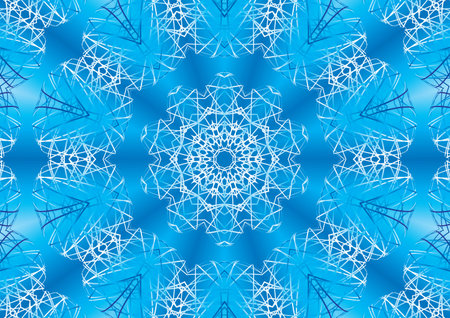 Blue abstract background with pattern of thin lines