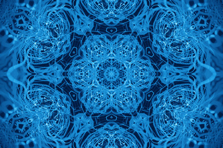 Background with abstract blue pattern
