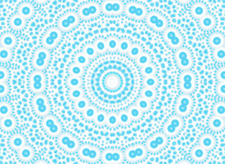 White background with abstract radial blue pattern
