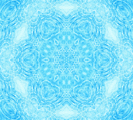 Abstract background with blue concentric pattern
