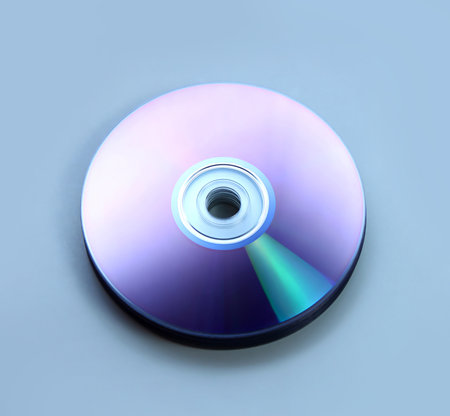 Closeup stack of few compact discs cd CD DVDの写真素材