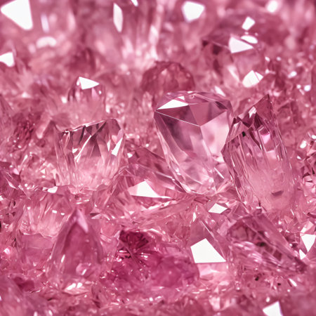 Beautiful pink crystal background