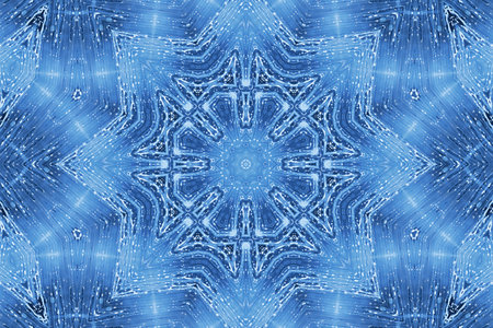 Blue background with concentric abstract pattern