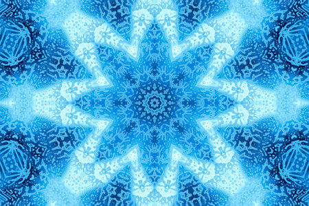 Blue background with abstract concentric shape pattern