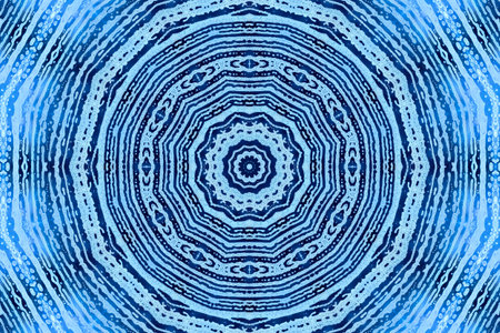 Blue background with abstract concentric foam pattern