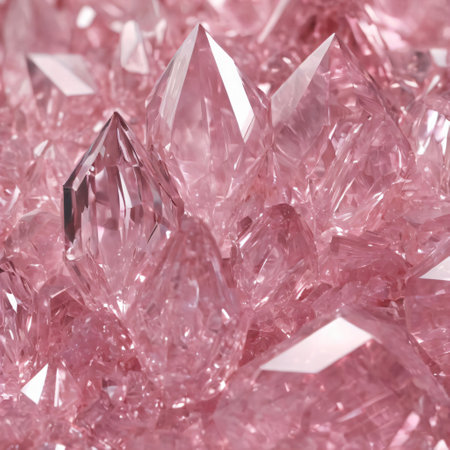Beautiful pink crystal backgroundの写真素材