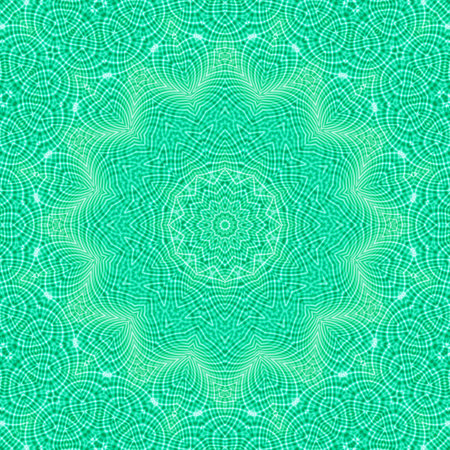 Green background with abstract concentric patternの写真素材