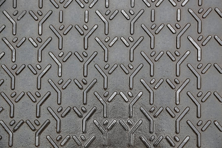 Background of closeup metal diamond plate