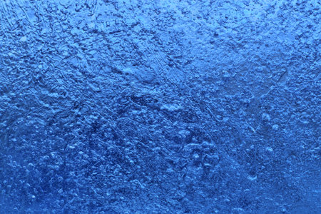 Closeup of blue natural ice textureの写真素材