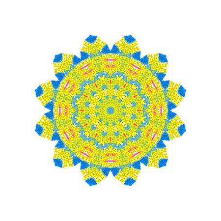 Abstract color shape on white backgroundの写真素材