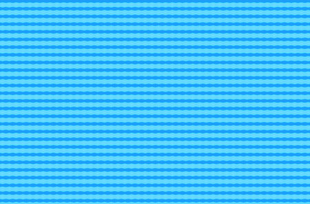 Bright blue abstract background with repeating wavy stripesの写真素材
