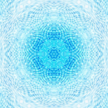Abstract blue background with concentric pattern