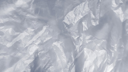 Texture of polyethylene or cellophane, close upの写真素材