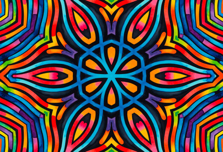 Bright multicolor background with abstract pattern for designの写真素材