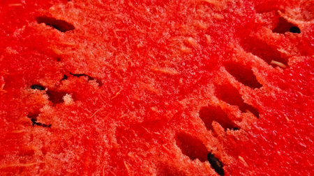 Close-up of ripe fresh sweet juicy watermelon, natural food background, watermelon pulpの写真素材