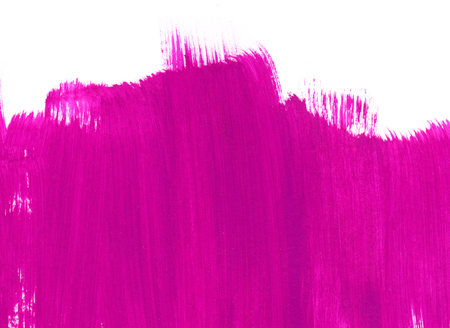 Bright pink paint texture on white background for design, space for text, hand drawnの写真素材