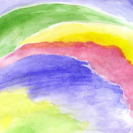 Bright background with abstract watercolor patternの写真素材