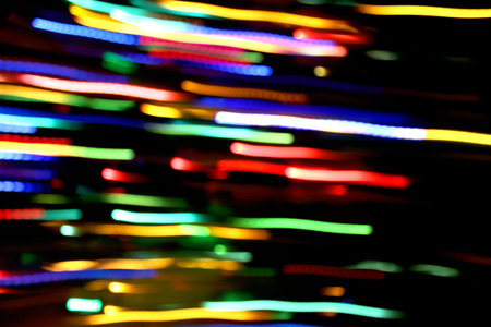 Abstract bright colorful motion background with blurred lights