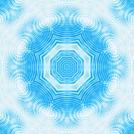 Background with abstract blue concentric pattern
