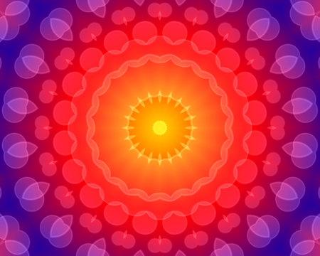 Abstract colorful background with concentric patternの写真素材