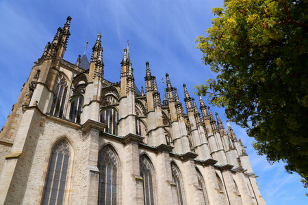Holy temple Barbara (Chram Svate Barbory), Kutna Hora, Mid Bohemian Region, Czech Republicの写真素材