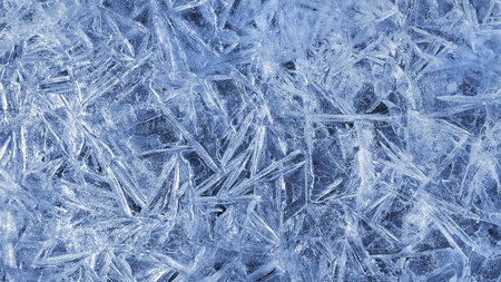 Texture of natural ice pattern close up