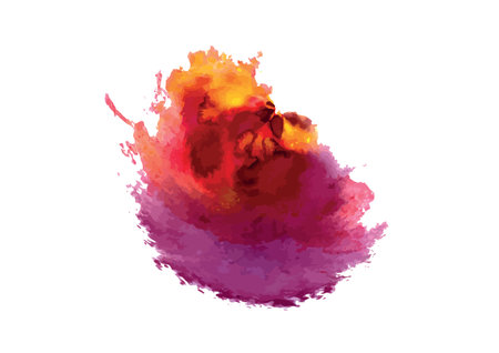 Bright abstract color blots. Vector.のイラスト素材