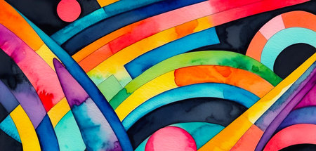 Bright multicolor background, colorful abstract pattern for designの写真素材