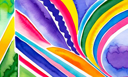 Bright multicolor background with colorful abstract pattern for designの写真素材