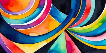 Bright multicolored background, abstract colorful pattern for designの写真素材