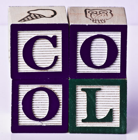 Cool Wooden Blockの写真素材