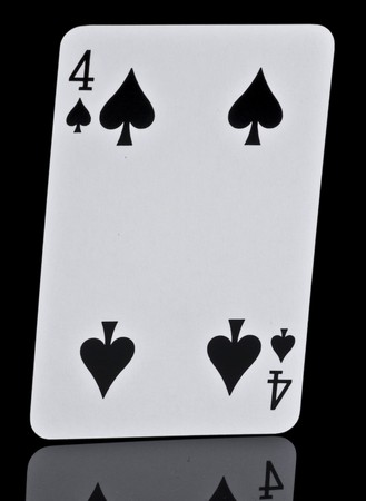 Four of Spadesの写真素材