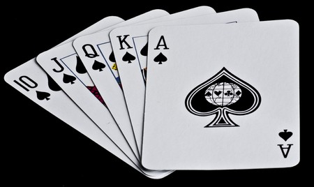 Royal Flush Spadesのeditorial素材