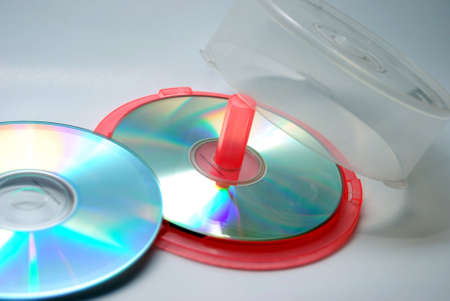 display cd image on the white background の写真素材
