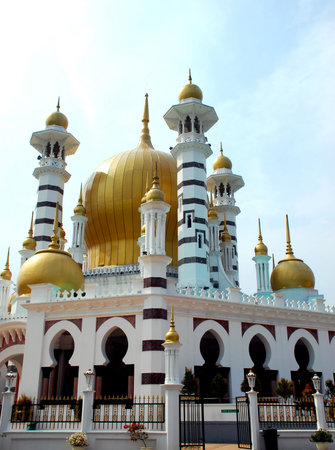 beautiful mosque image at perak, malaysian #の写真素材