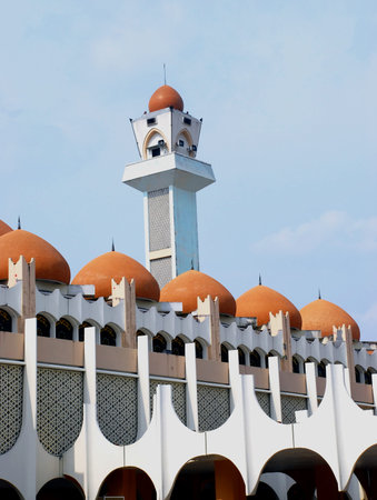 beautiful mosque image at perak, malaysian #の写真素材