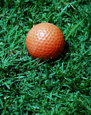 smart golf ball image on the wgite backgroundの写真素材
