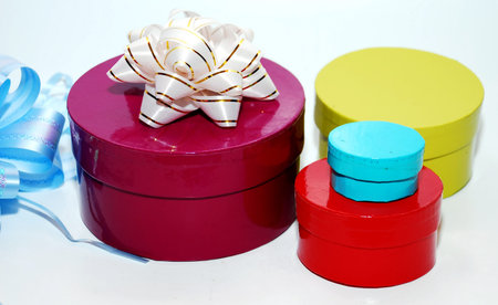 beautiful  present image on a white background