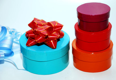 beautiful  present image on a white backgroundの写真素材