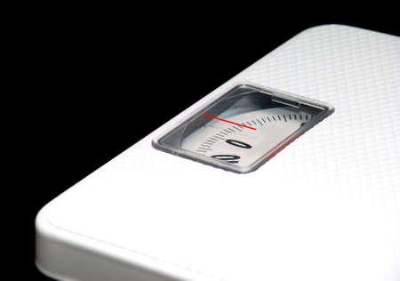 focus a white scales image on the black backgroundの写真素材