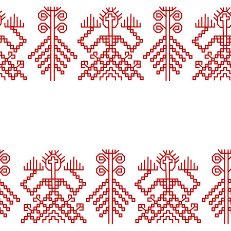 Seamless pattern with element of finnish ornament