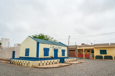 Colonial House in the port of Palmeira. Community of Sao Jose of Palmeira, Island of Sal, Cape...