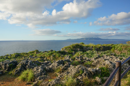 Beautiful rocky shore seascapeの写真素材