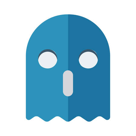 Ghost, design for halloween, in colorful, cartoon illustration.のイラスト素材