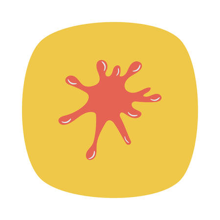 Blood drop Halloween themed icon.のイラスト素材