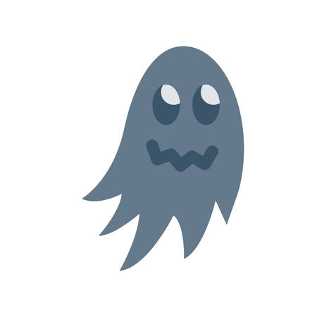 Spooky ghost Halloween themed icon.のイラスト素材