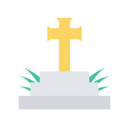 Casket Halloween themed icon.のイラスト素材