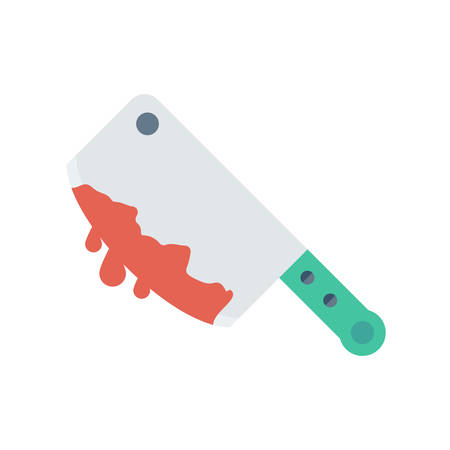 Bloody knife Halloween themed icon.のイラスト素材