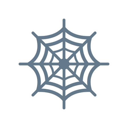 Spider web Halloween themed icon.のイラスト素材